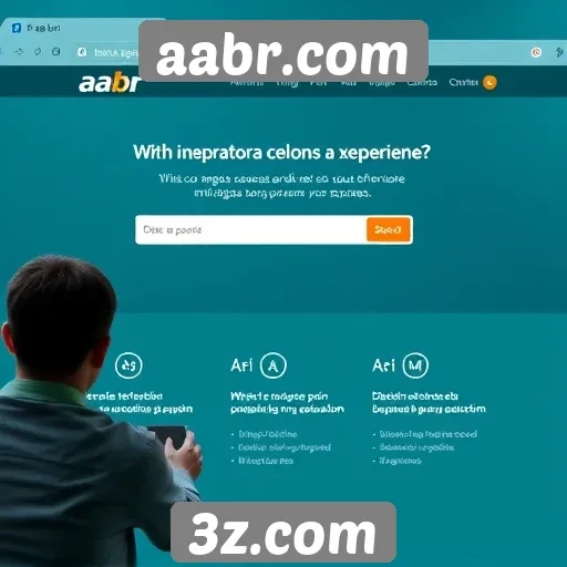 Experiência do usuário na interface de aabr.com