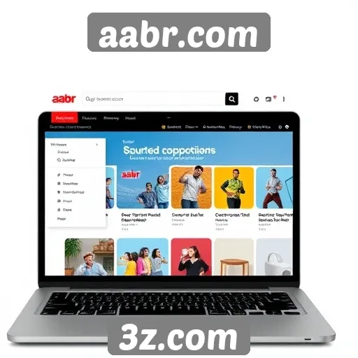 Navegação e design do site aabr.com